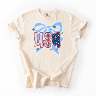 Preppy Laced USA Bow