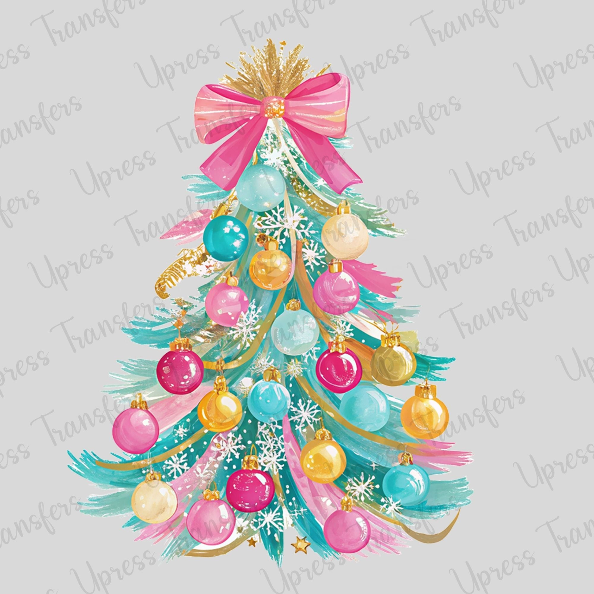 Preppy Ornament Filled Tree