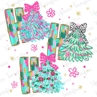 Preppy Patterned So Cute Ho Ho Ho Doodle