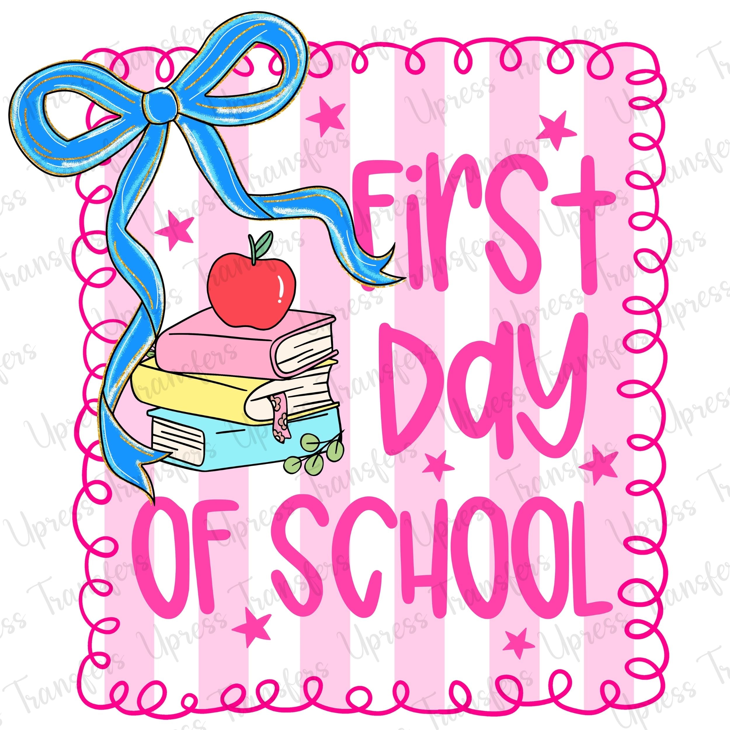 Preppy Pink Strips Frist