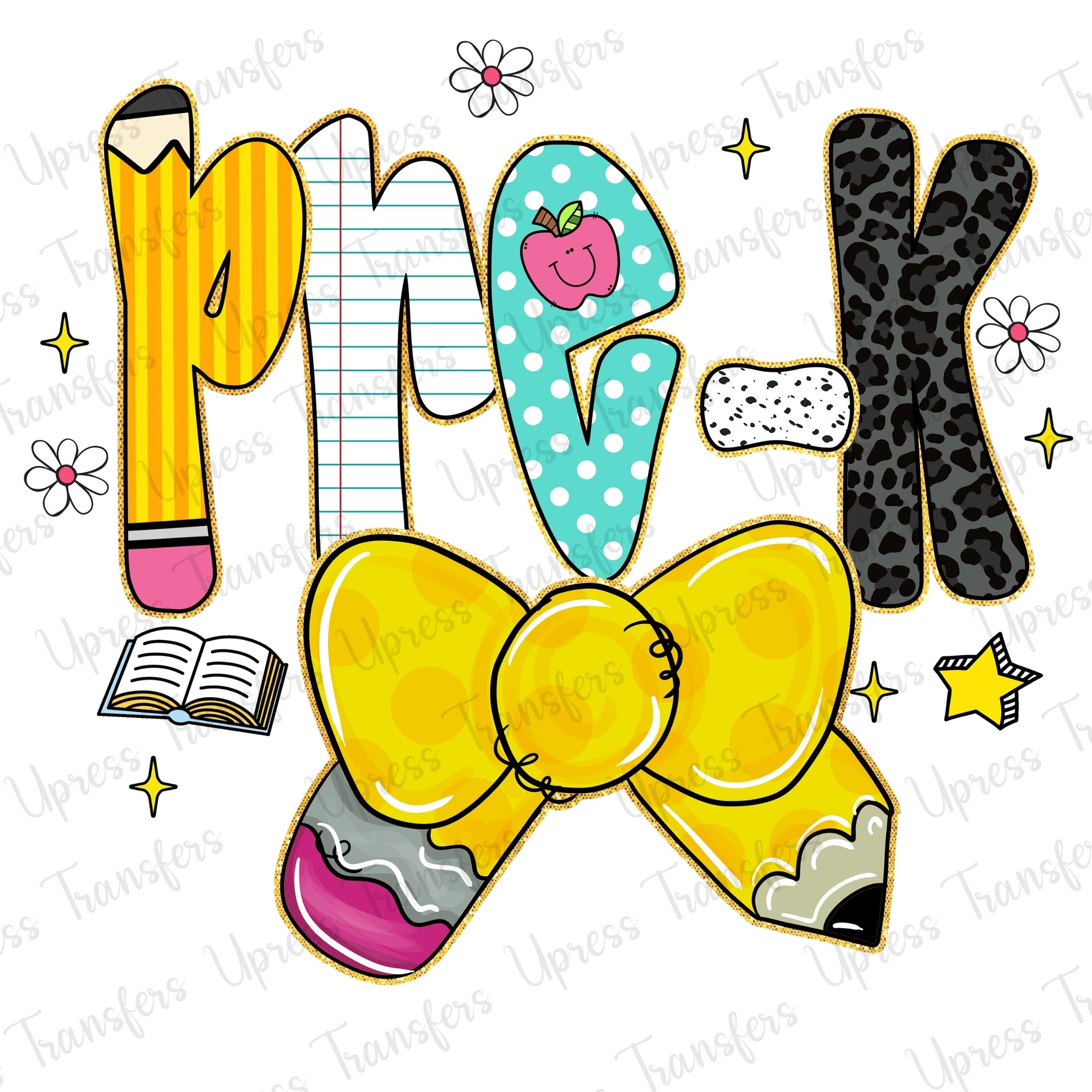 Preppy Pre-k Pencil bow