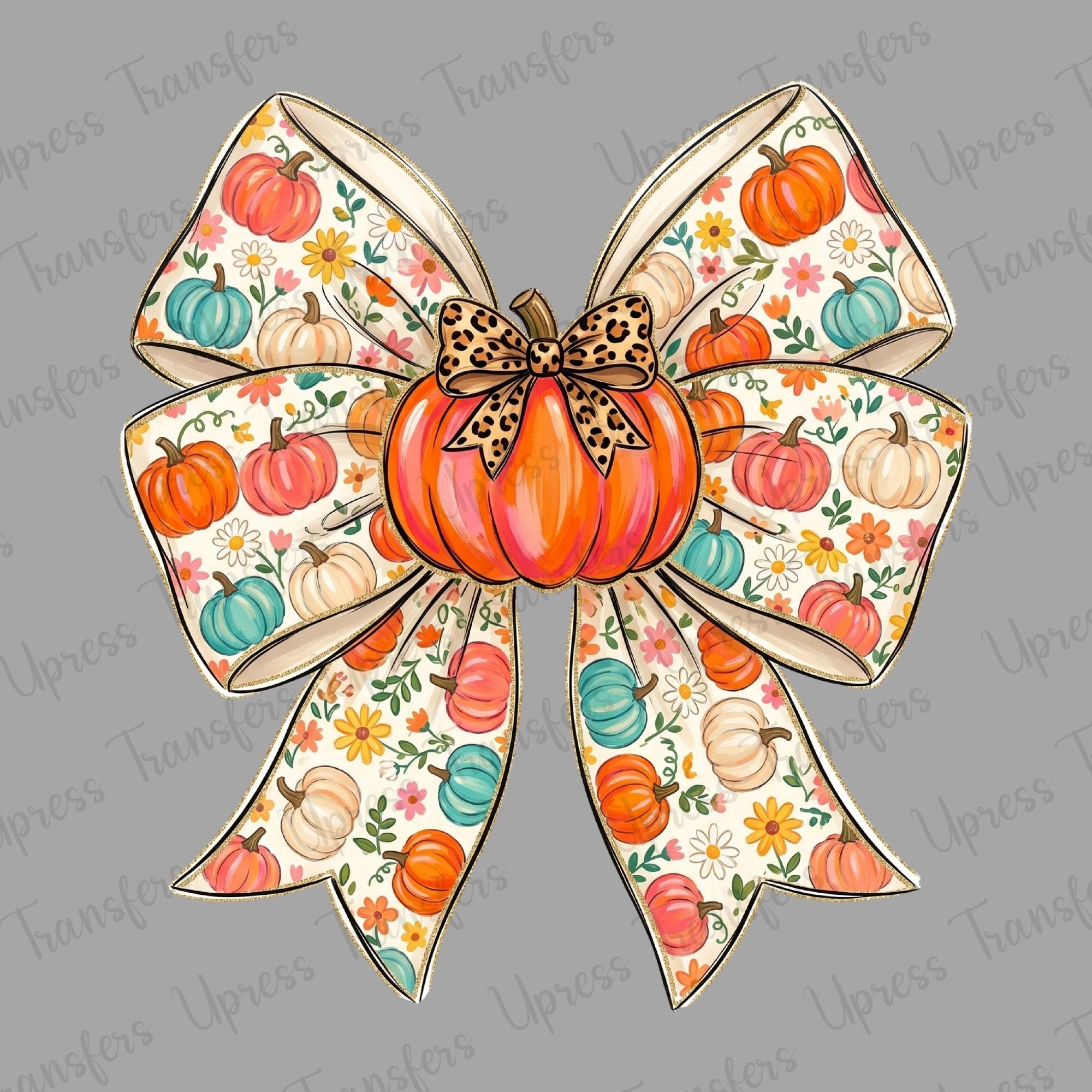 Preppy Pumpkin Bow