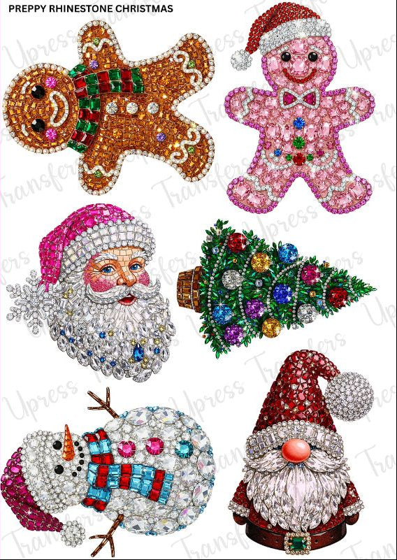 Preppy Rhinestone Christmas Mini