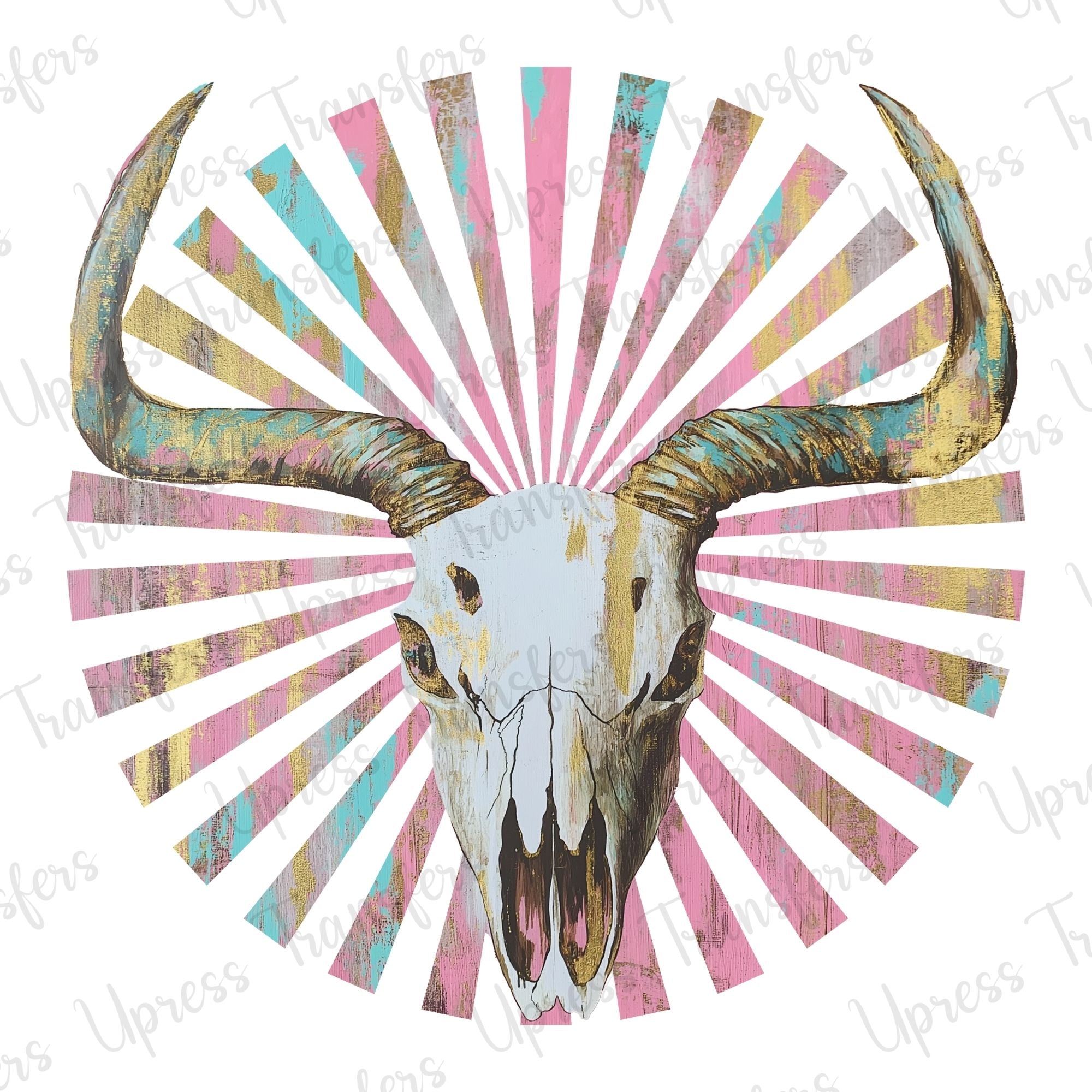 Preppy Skull Head Multicolored