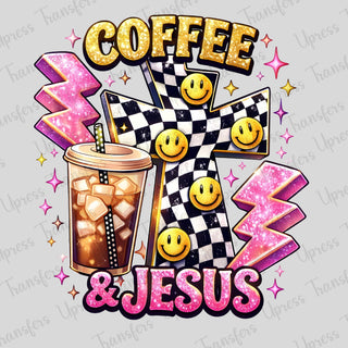 Preppy Sparkly Coffee And Jesus