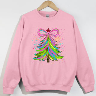 Preppy Splatter Christmas Tree