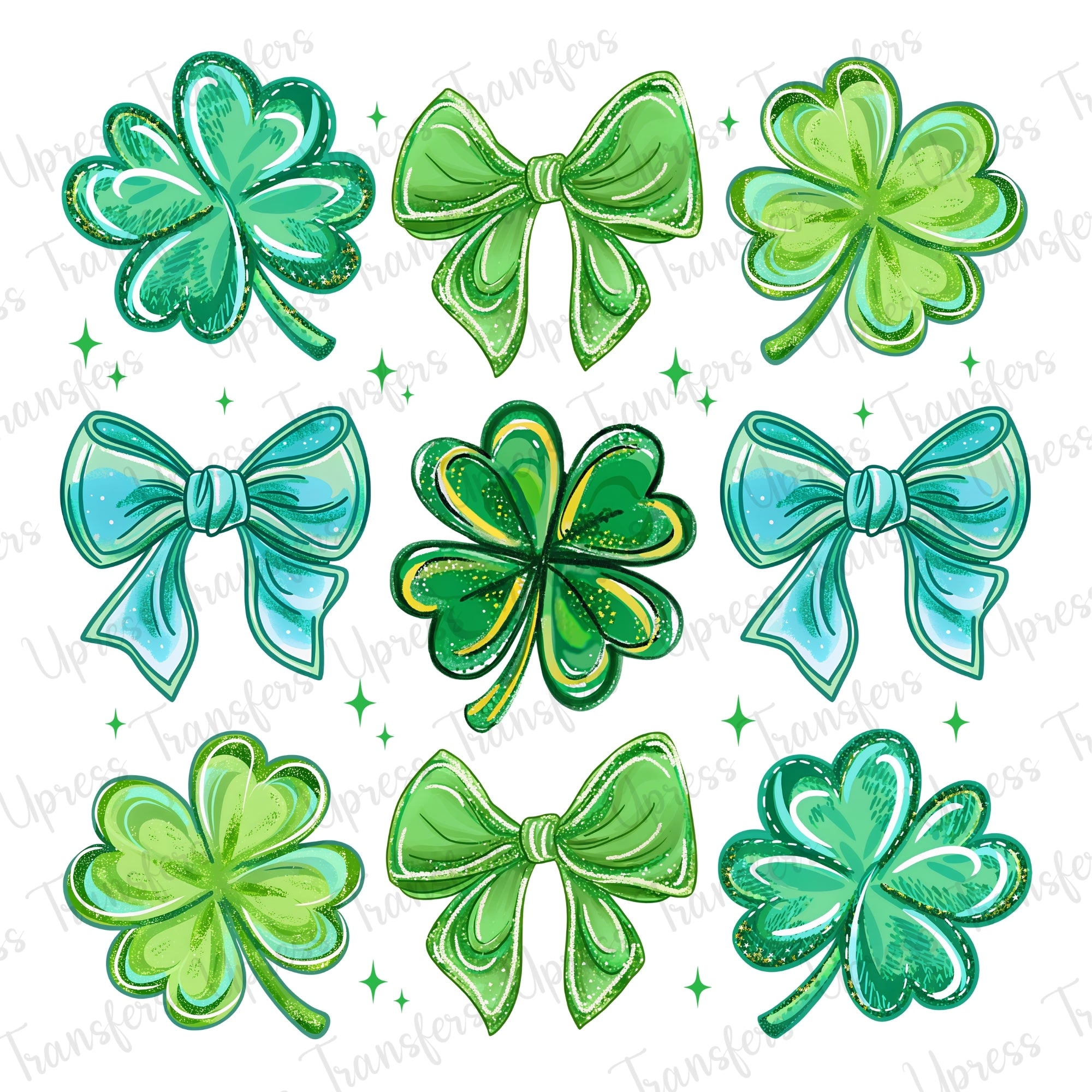Preppy St. Patty Bows