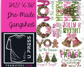 Preppy Stitched Christmas Mini