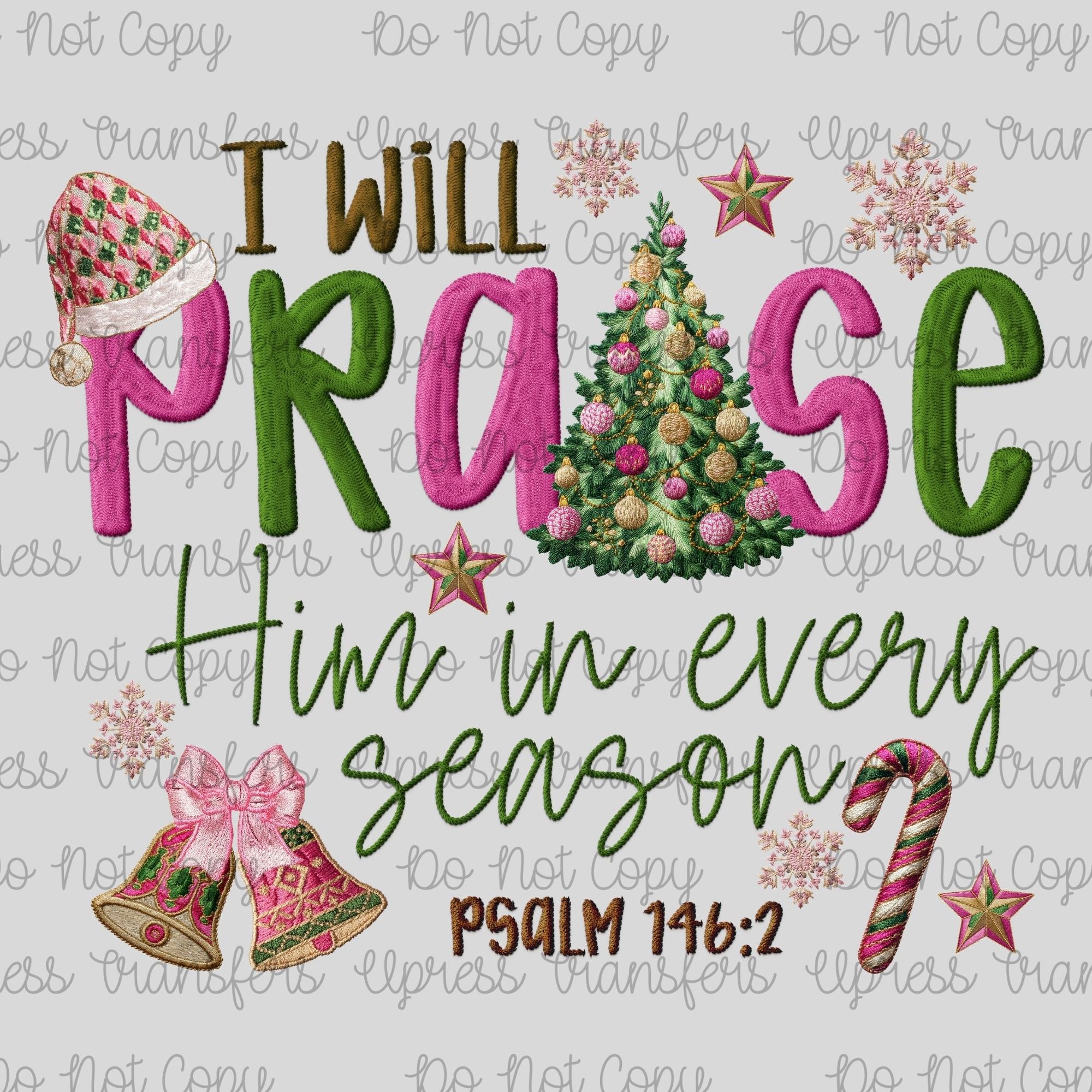 Preppy Stitched Praise