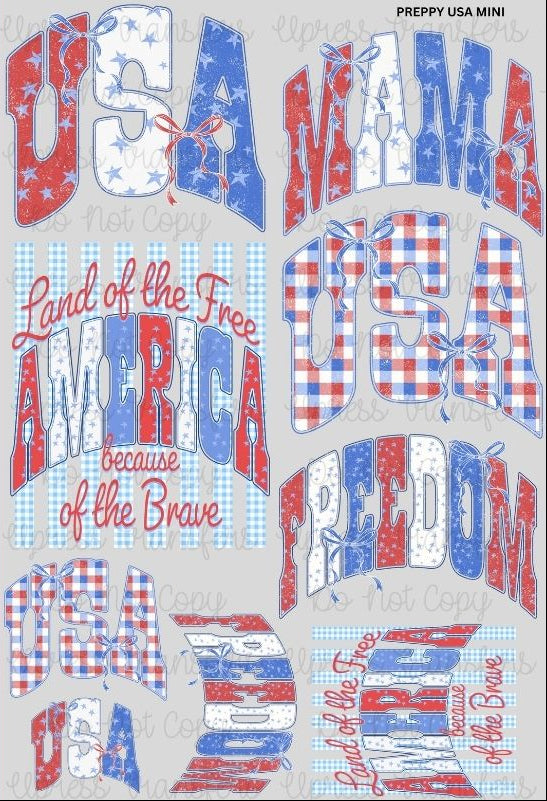Patterend USA Mini