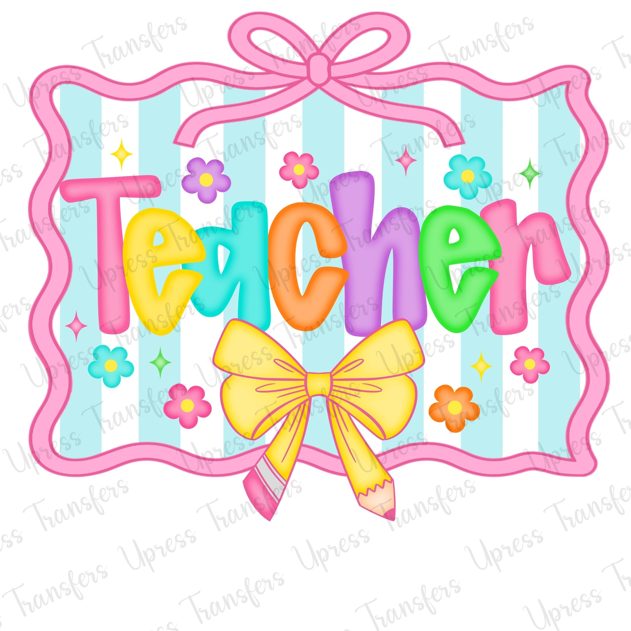 Preppy teacher Sign