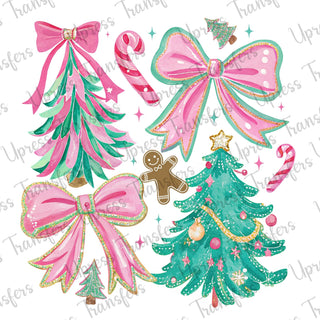 Pretty In Pink Christmas Collage
