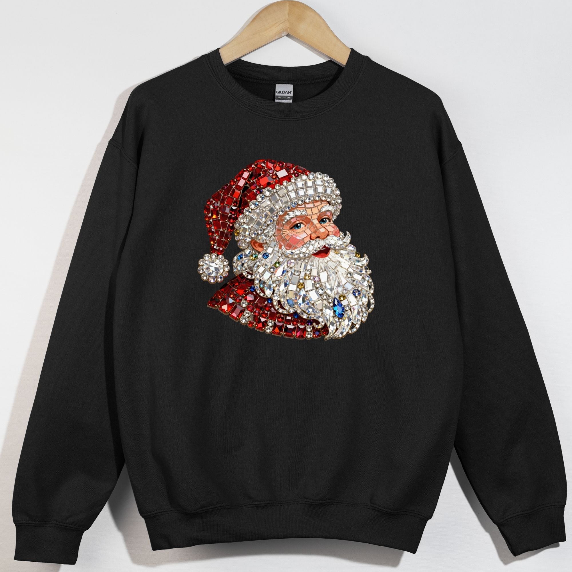 Pretty Rhinestone Santa