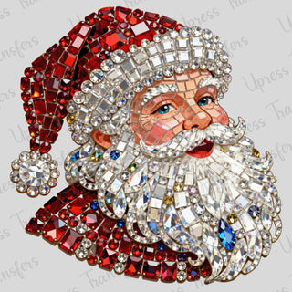 Pretty Rhinestone Santa