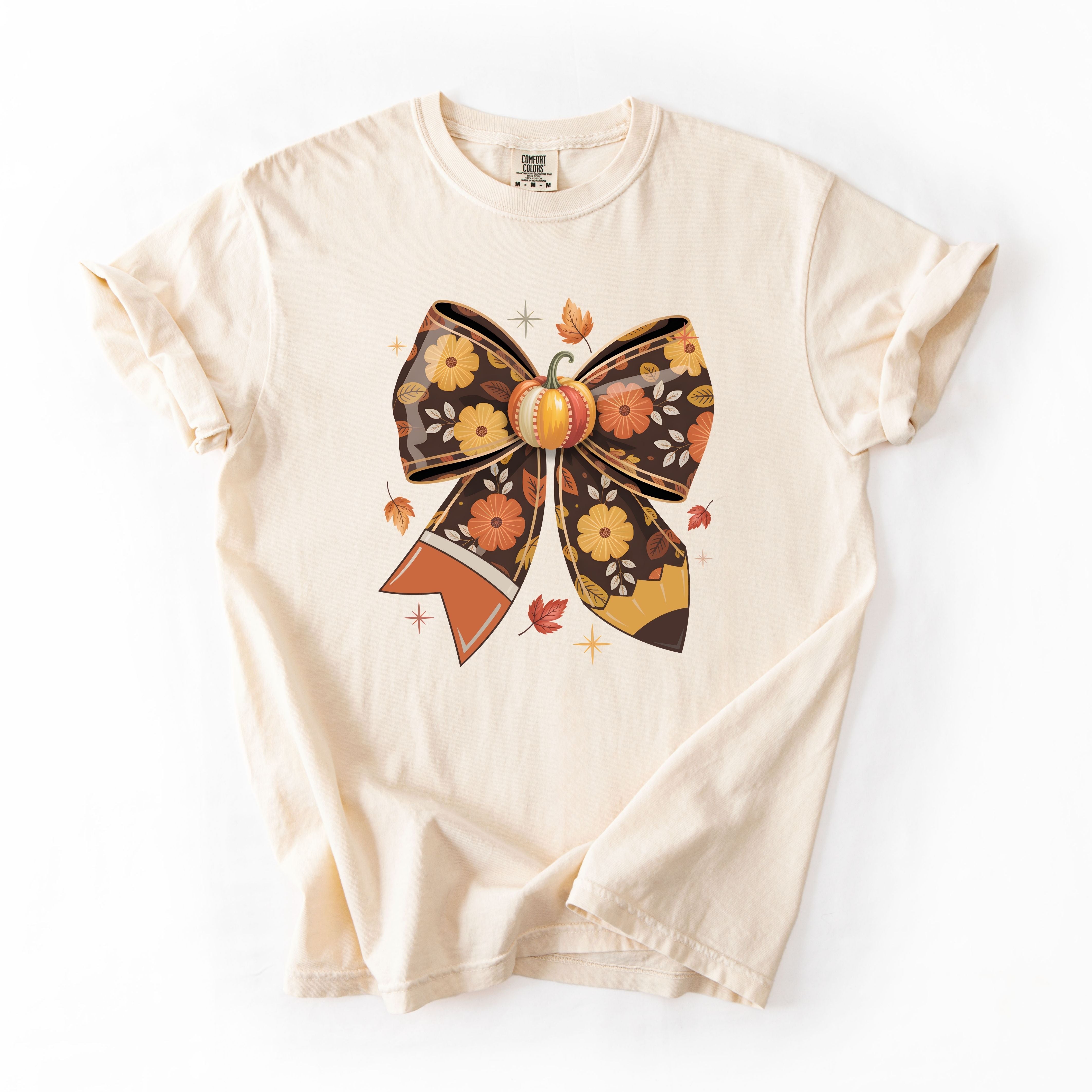 Pumpkin Floral Bow