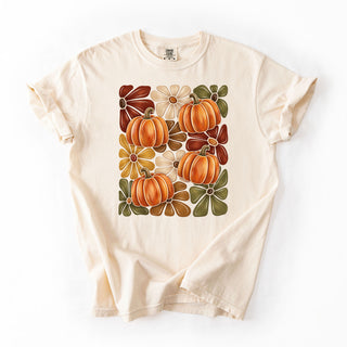 Pumpkin Flowers Red