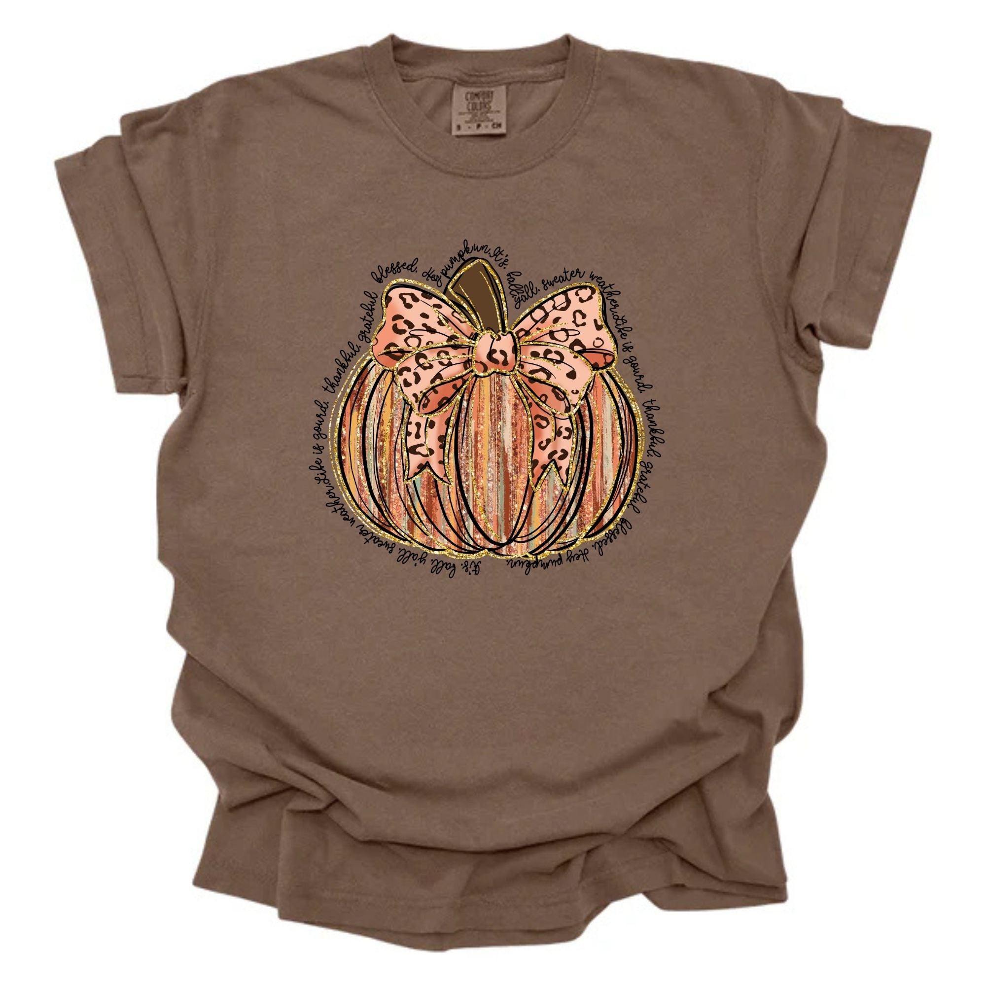 Pumpkin Glitter Outline