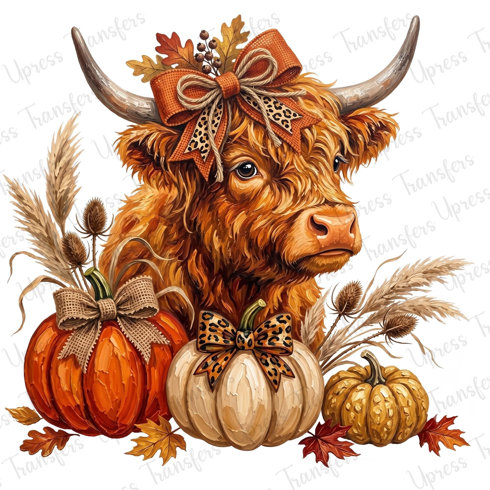 Pumpkin Patch Cow