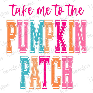 Pumpkin Patch Multicolored Distressed