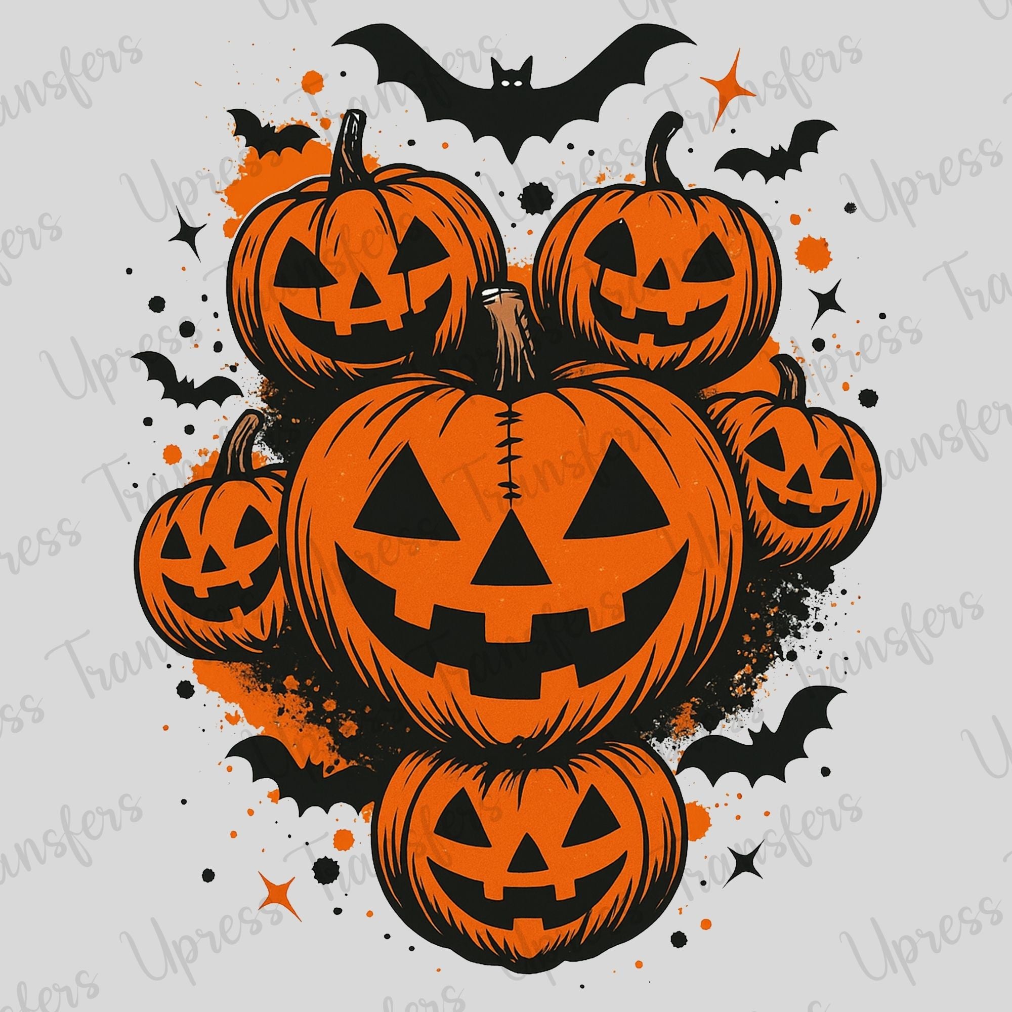 Pumpkin Stack and Bats