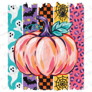Pumpkin Stripped Patterns Ghost