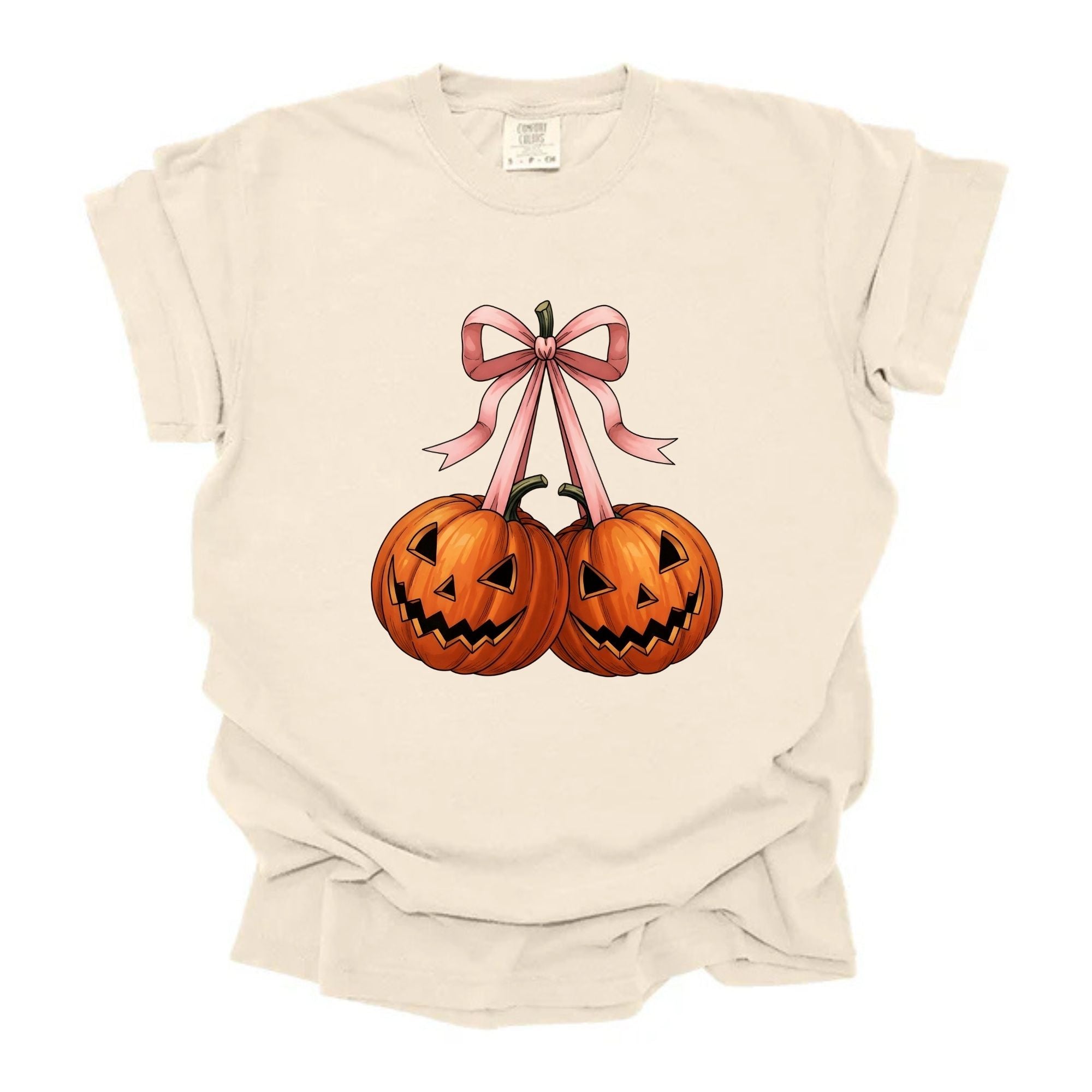 Pumpkins Tied With Bow