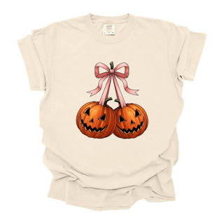 Pumpkins Tied With Bow