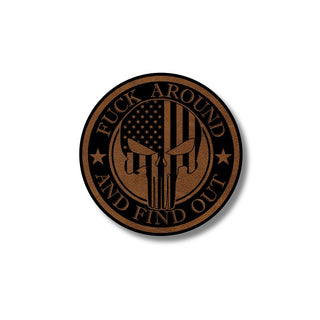 Punisher Flag Leatherette Patch