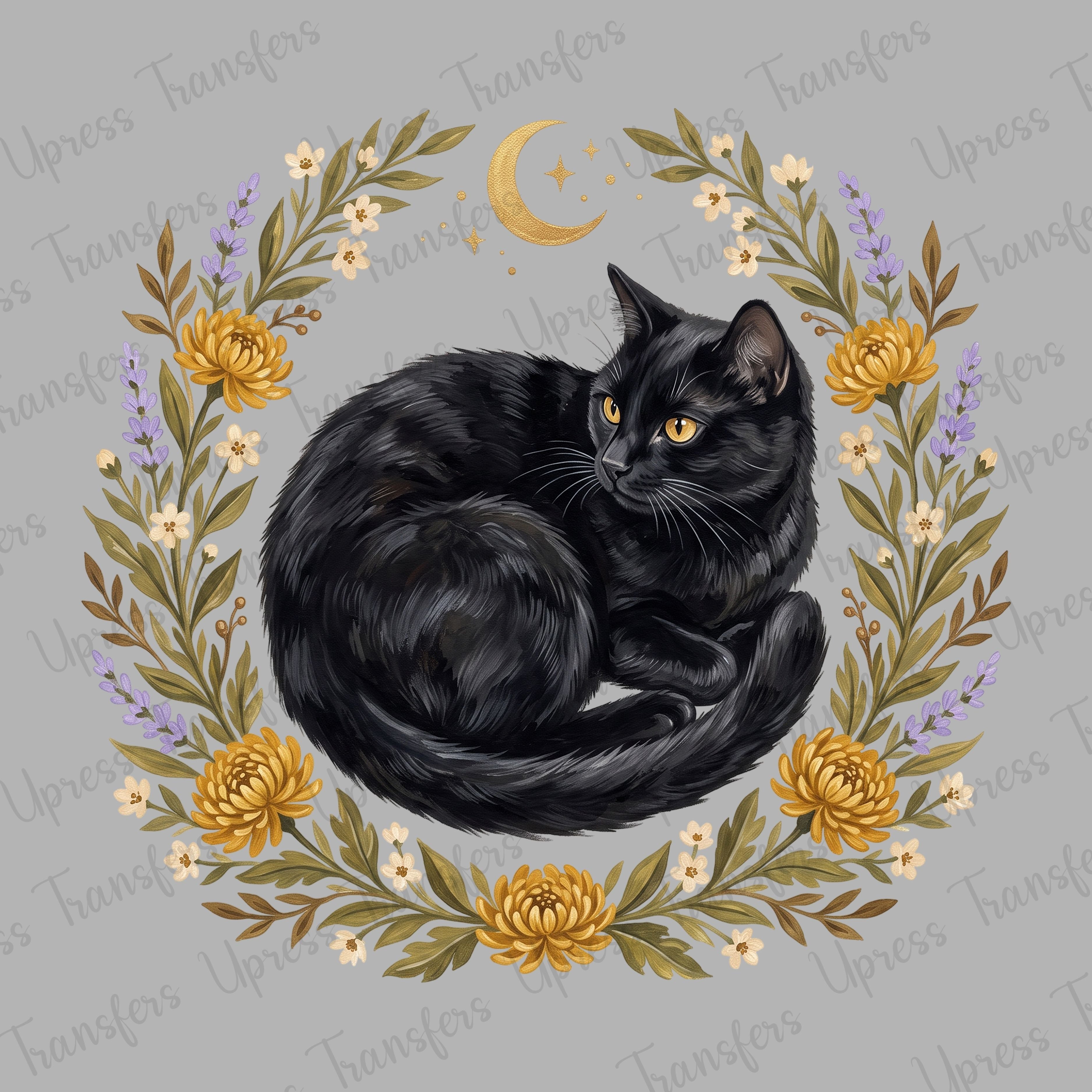 Purple Black Cat
