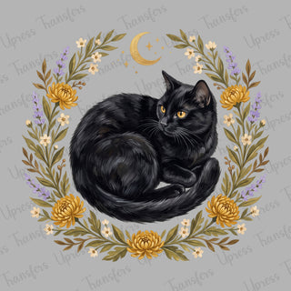 Purple Black Cat