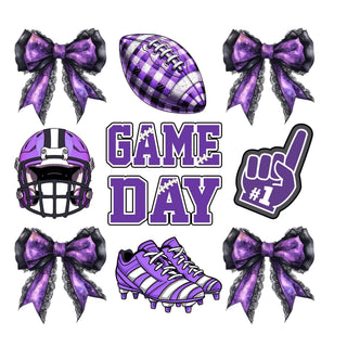 Purple Football Collage