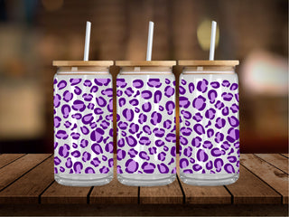 Purple Leopard 16 Oz Wrap