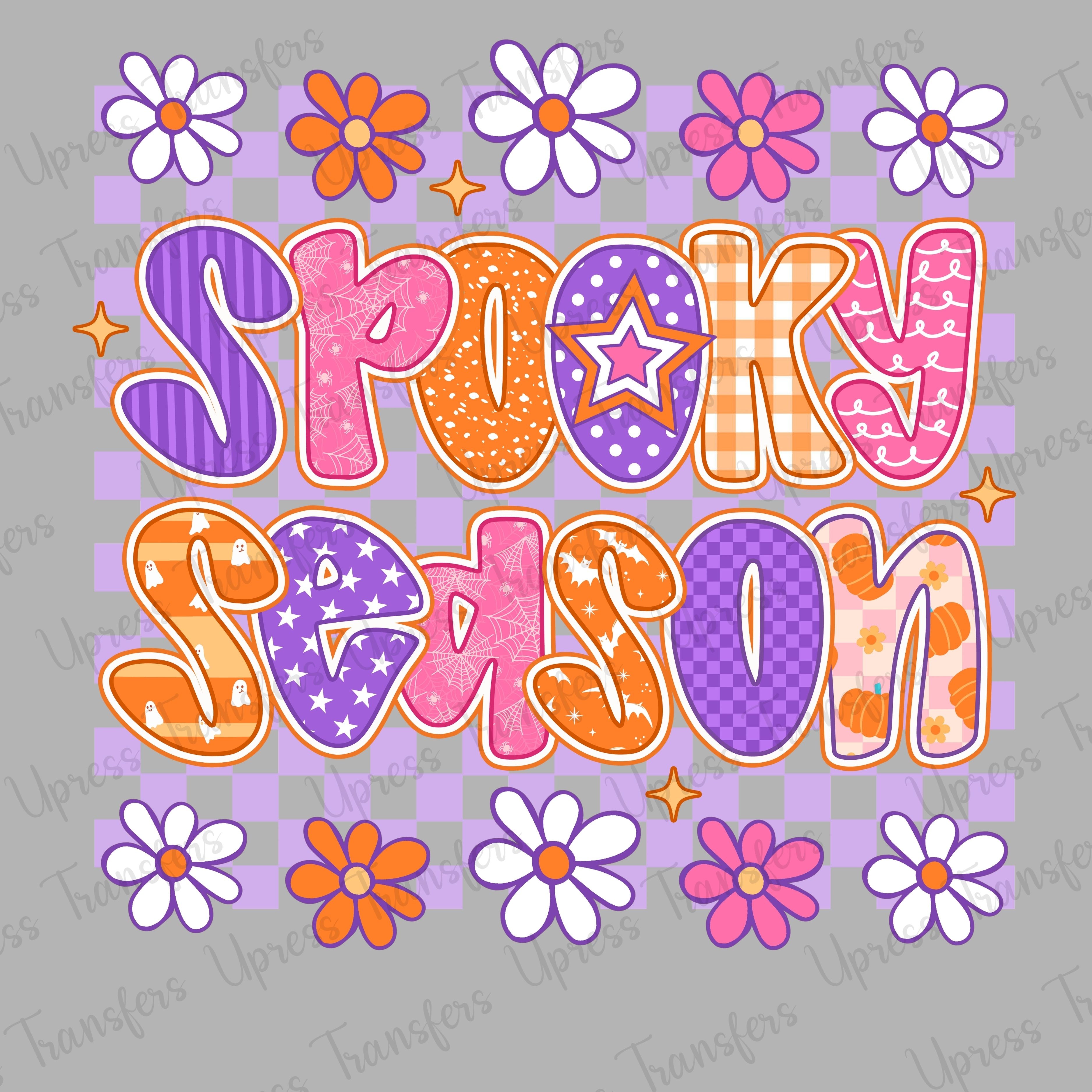 Purple Stars Spooky