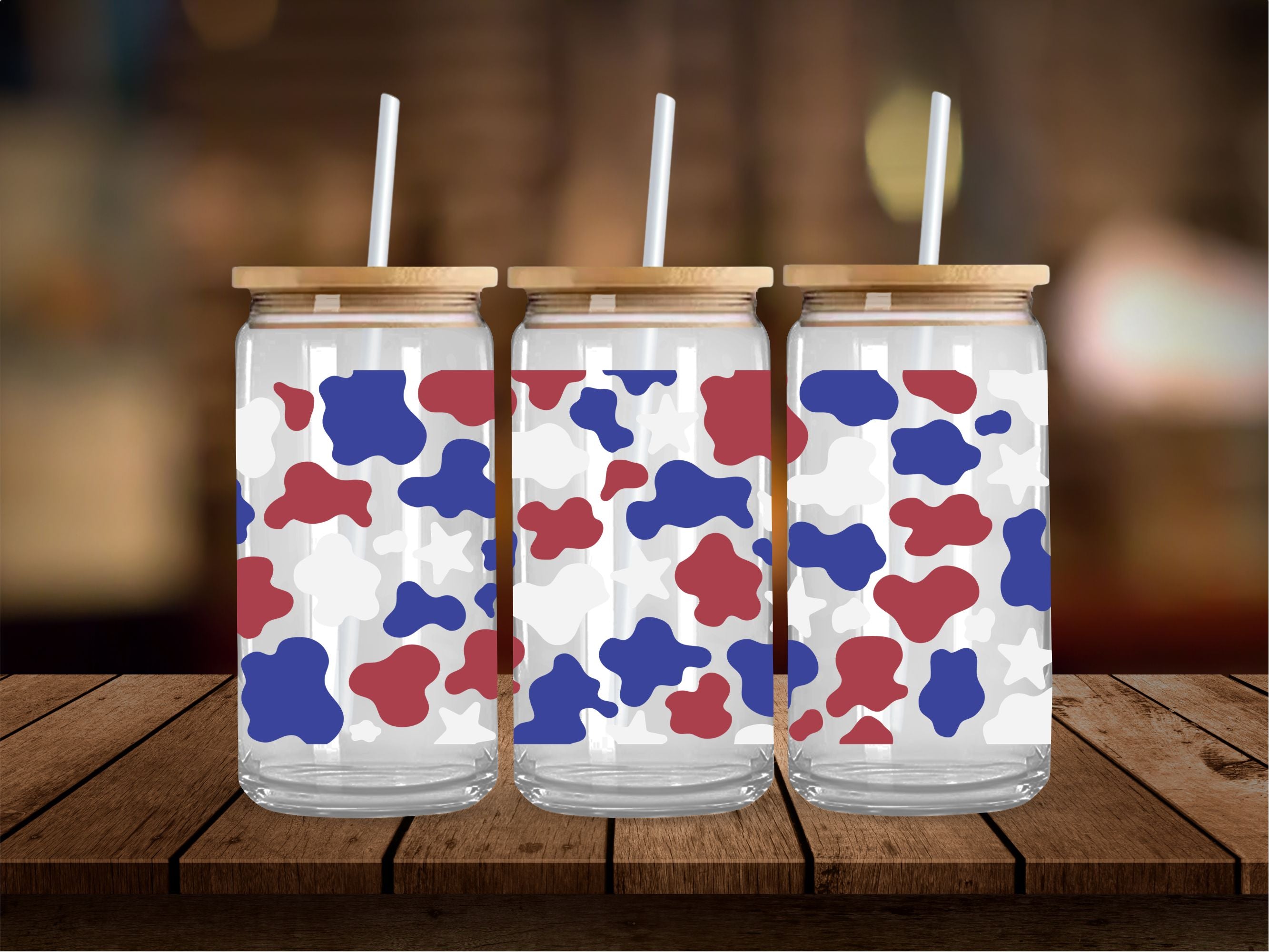 RWB Camo 16 Oz Wrap