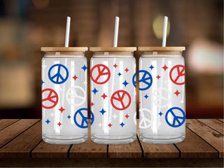 RWB Peace 16 Oz Wrap