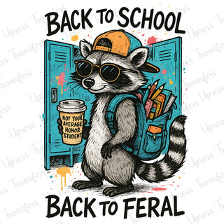 Racoon Back to School Feral