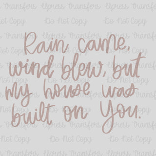 Rain Came