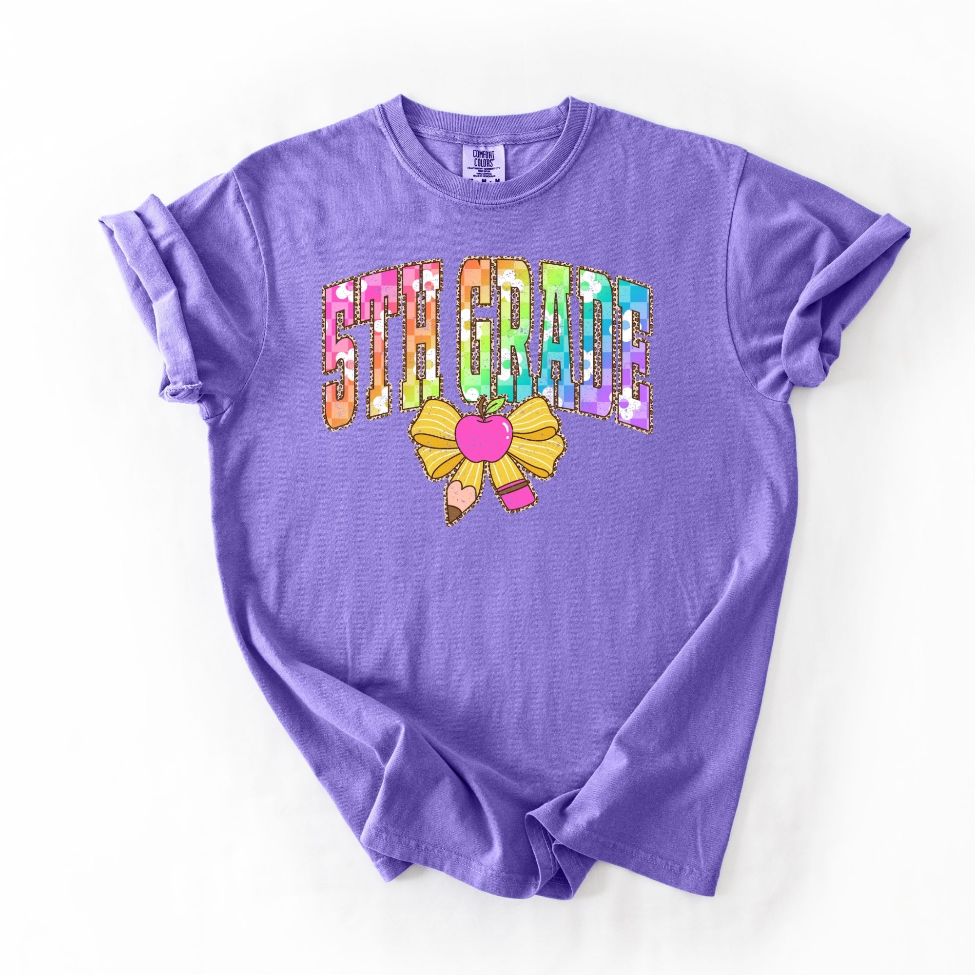 Rainbow Checkered Fifth Grade