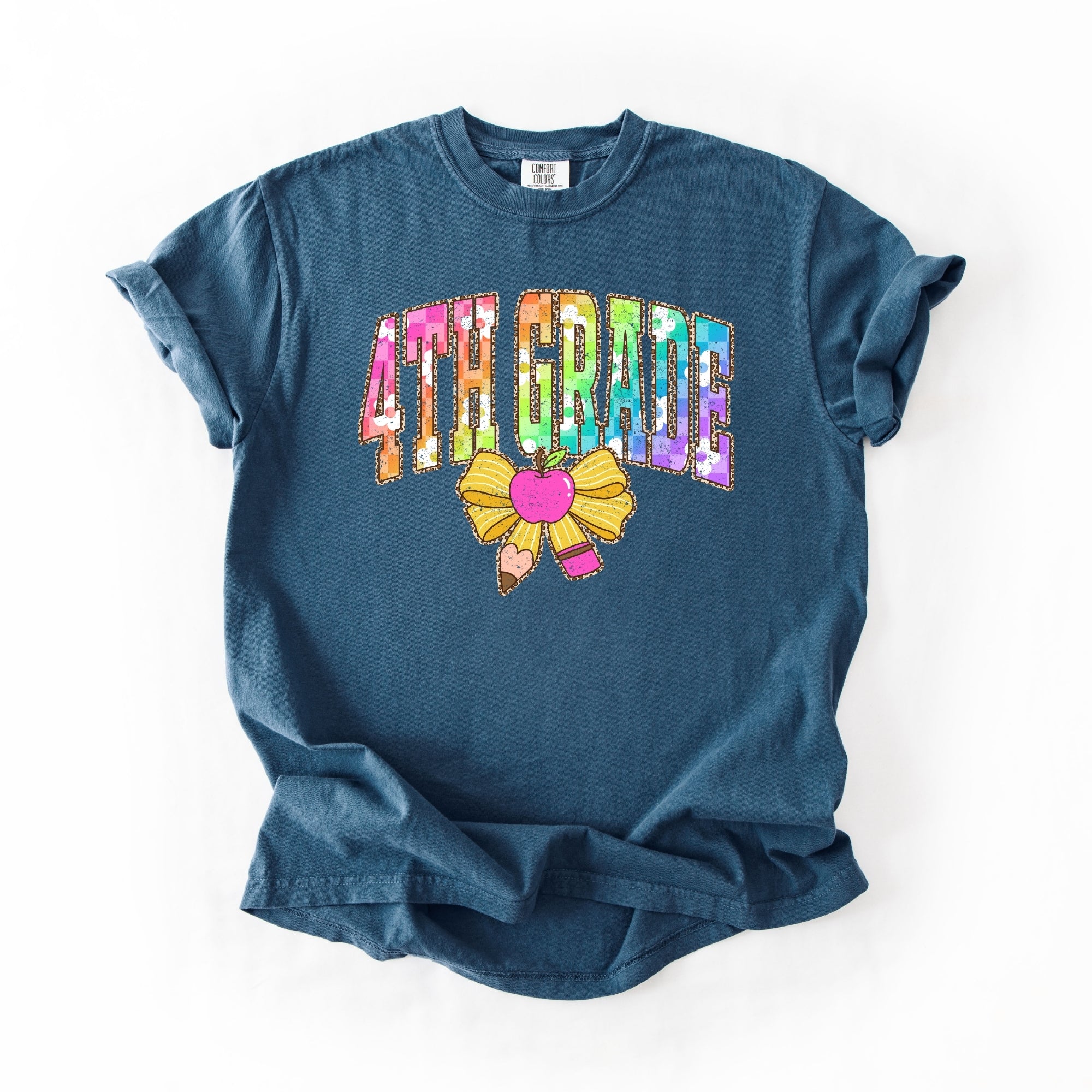 Rainbow Checkered Fourth Grade