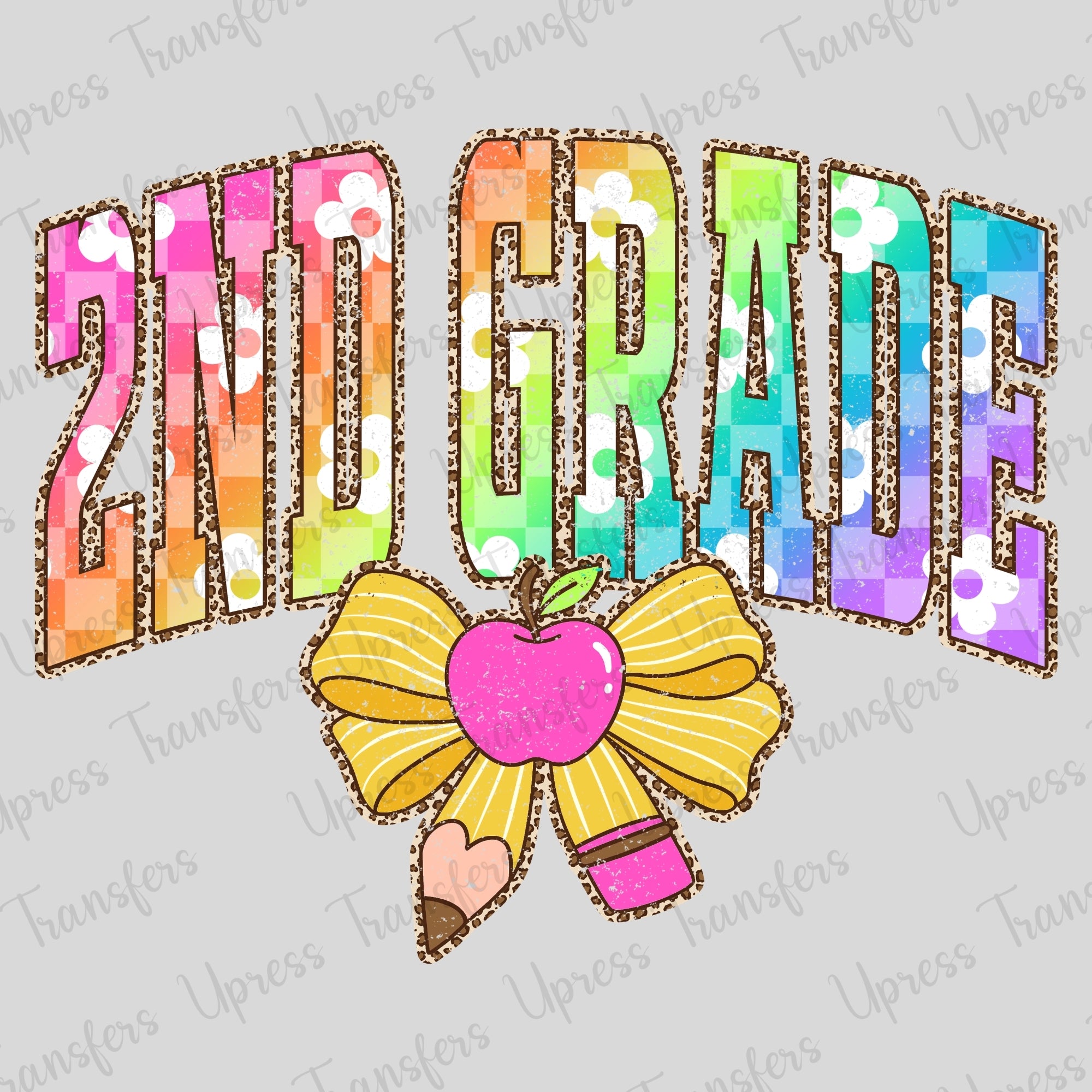 Rainbow Checkered Second Grade