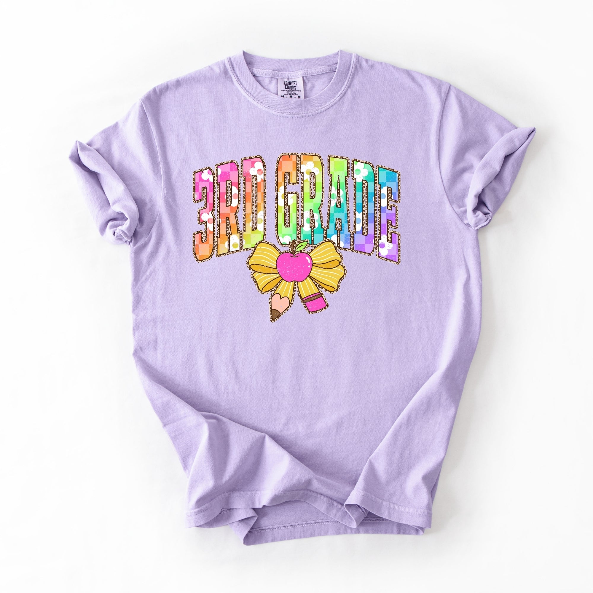 Rainbow Checkered Third Grade