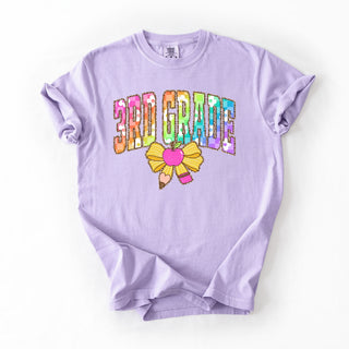 Rainbow Checkered Third Grade
