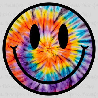 Rainbow Tye Dye Smiley