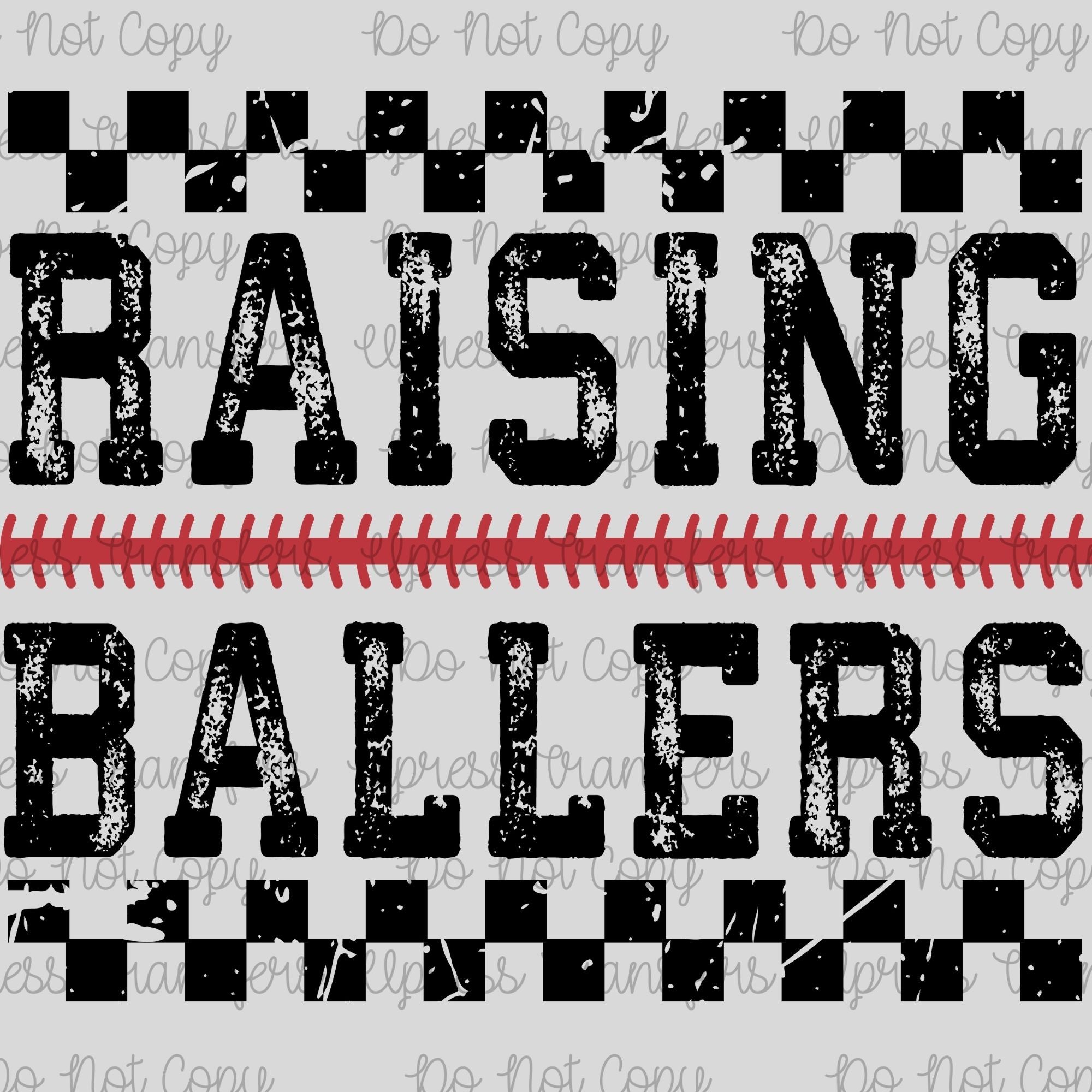 Raising Ballers Distressed Checkered