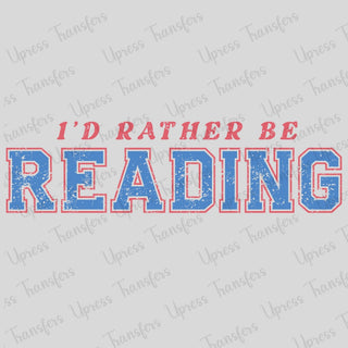 Rather Be Reading Blue and Red