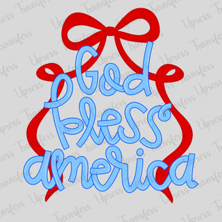 Red And Blue God Bless