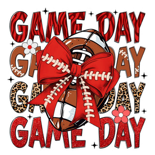 Red Game Day Football