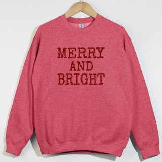 Red Glitter Merry and Bright