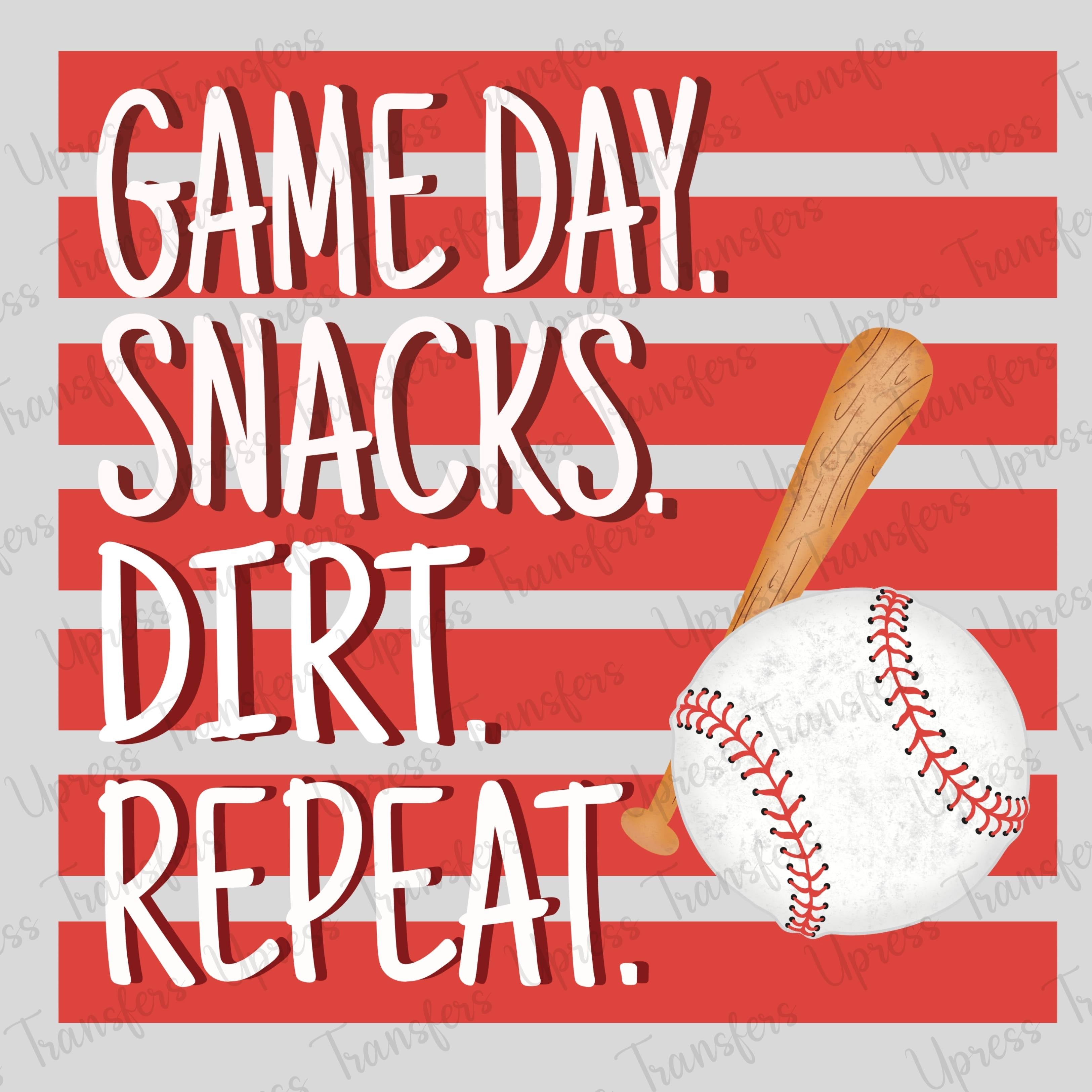 Red Striped Game Day Snacks