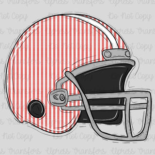 Red Striped Helmet